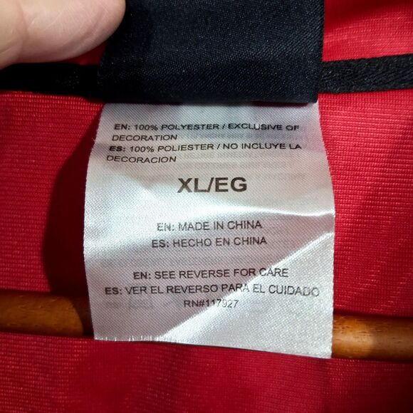 AND1 RED & BLACK BASKETBALL WARM-UP JACKET - FULL ZIPPER - MEN'S XL - Picture 11 of 16